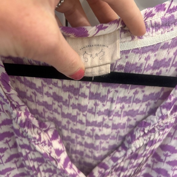 Anthropologie Vanessa Virginia Mahadia Peasant Blouse XS - Picture 3 of 5